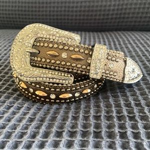 Brown and Gold Western Belt